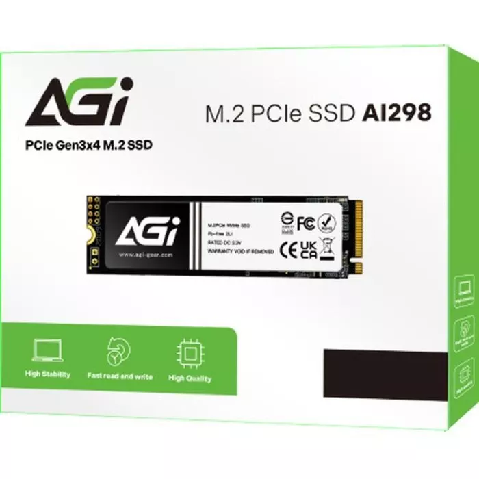 M.2 2280 512GB AGI (AGI512GIMAI298-CB) (UA) Тип накопичувача: внутрішній;