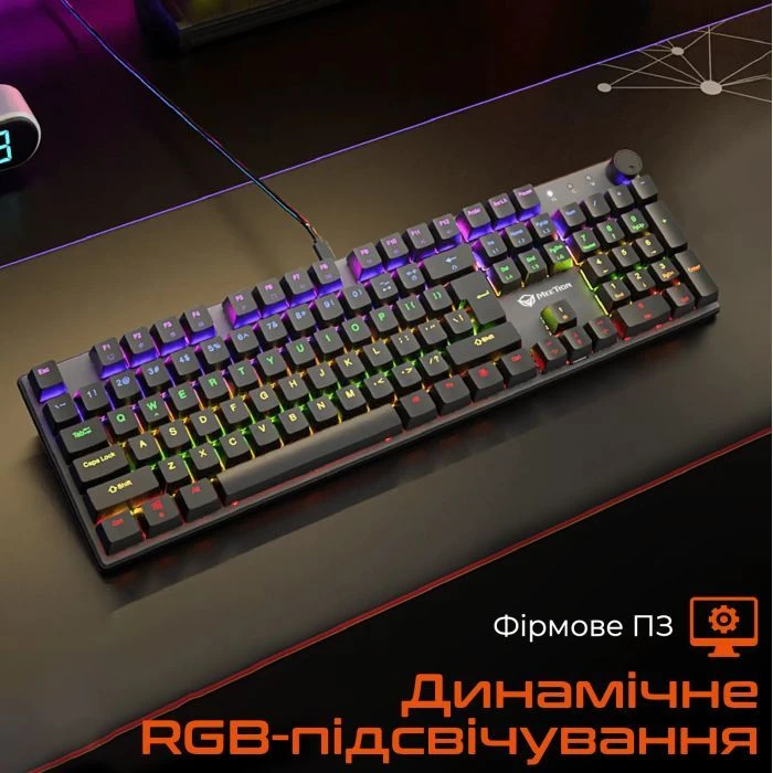 Meetion MK009 Pro Red Switch USB Type-C Black (MT-MK009Pro-W-RUA) (UA)