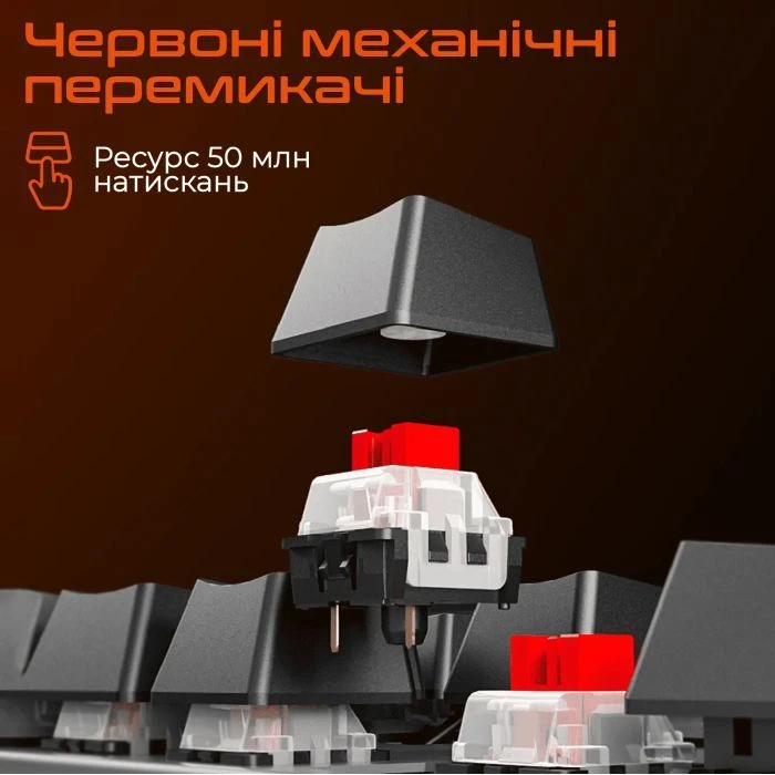 Meetion MK009 RD USB Type-C Black (MT-MK009RD-A-RUA) (UA) Конструкция: механическая; Тип