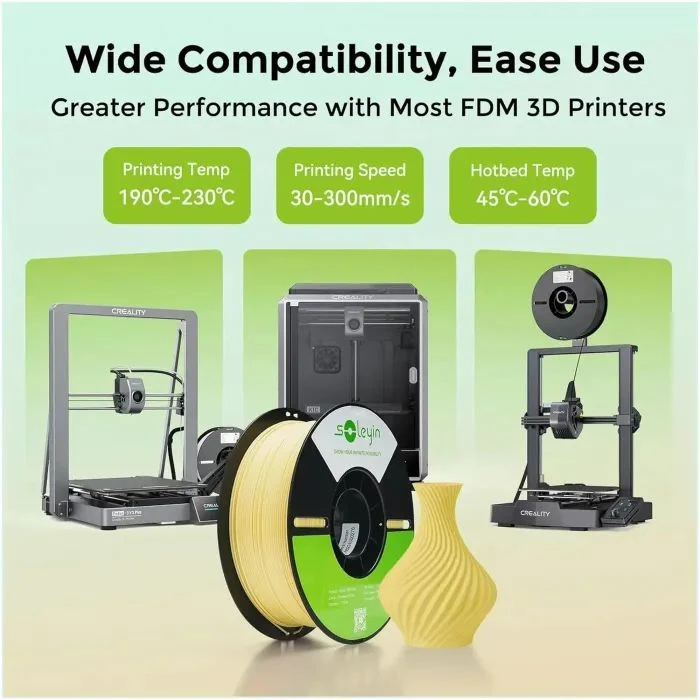 Пластик для 3D-принтера Creality Soleyin 1кг, 1.75мм, жовтий ананас (3301010506) (UA)