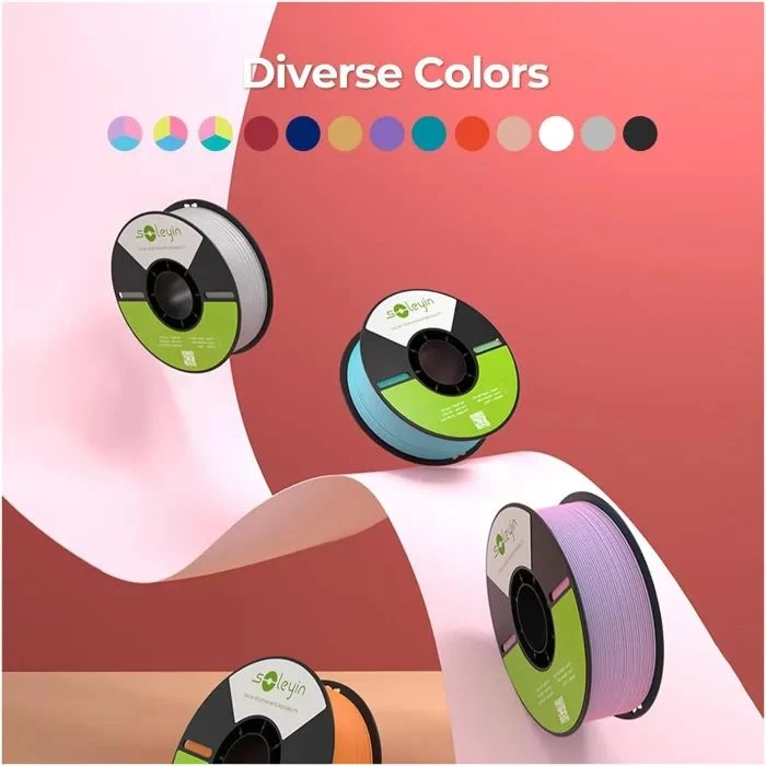 Пластик для 3D-принтера Creality Soleyin matte 1кг, 1.75мм, білий (3301010512) (UA)