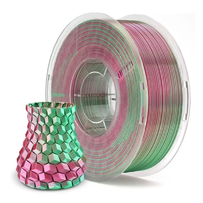 Пластик для 3D-принтера ELEGOO PLA silk gloss 1кг, 1.75мм, green red (50.203.0090) (UA)