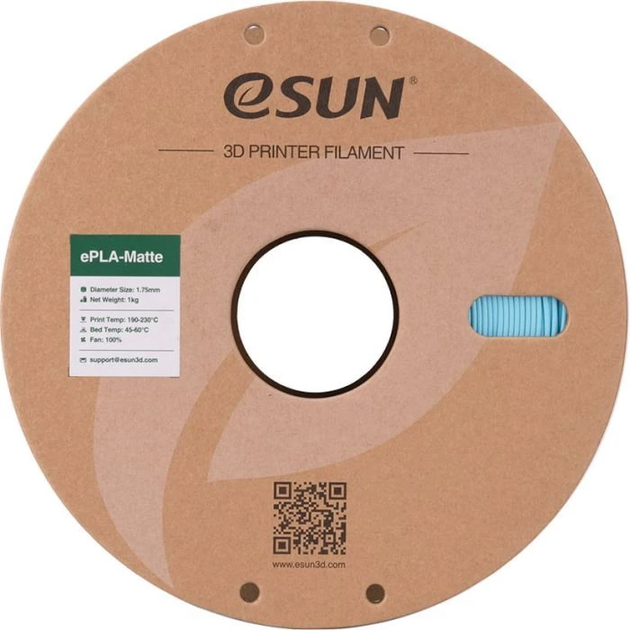 Пластик для 3D-принтера eSUN ePLA-Matte, 1,75мм, 1кг, blue (ePLA-Matte-P175LU1) (UA)