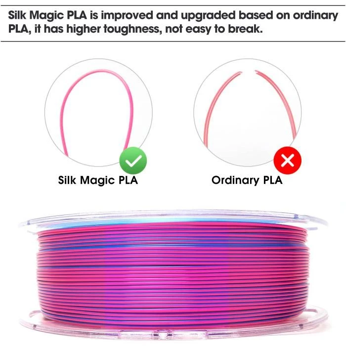 Пластик для 3D-принтера eSUN ePLA-Silk metal color, 1,75мм, 1кг, gold (ePLA-Silk-P175J1) (UA)