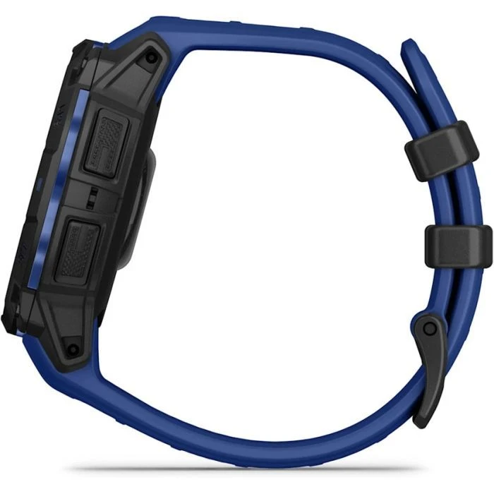 Смарт-часы Garmin Instinct 3, 45mm, AMOLED, Black with Bolt Blue Band, GPS (010-02936-03) (UA)