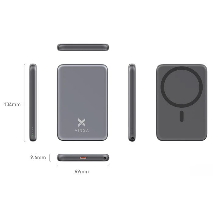 Vinga 5000 mAh 20W/15W Wireless (VPBB520WL) (UA)