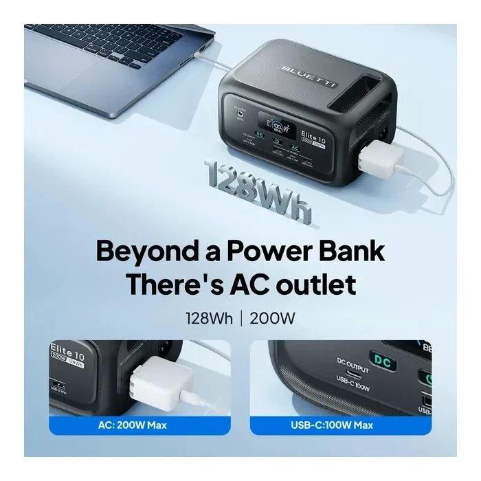 Зарядна станція BLUETTI Elite 10, 200W, 128Wh (EL10) (UA)