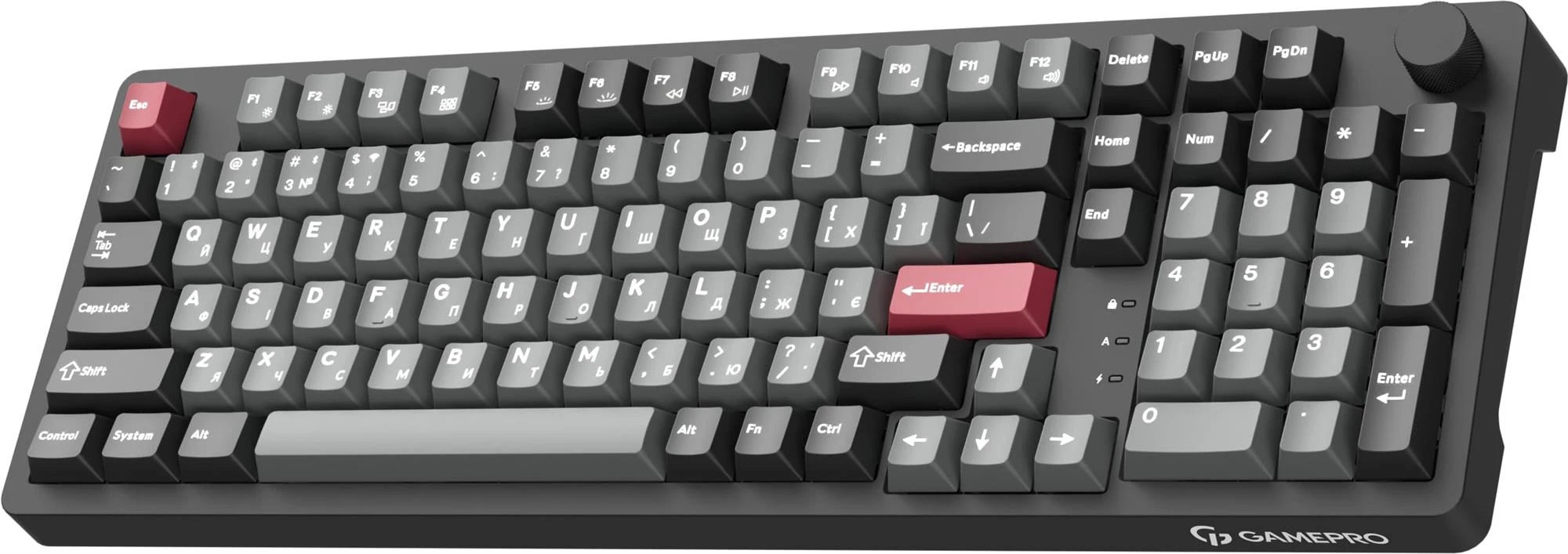 GamePro Asgard Drakkar Keychron Super Red Switch Black (MK305BK) (UA)