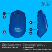 Logitech M330 Silent Plus Blue (910-004910)
