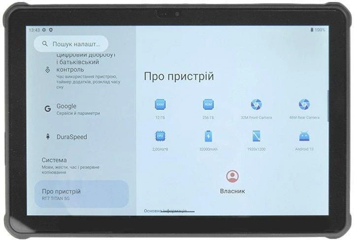 Oukitel RT7 12/512GB Blue Бренд: Oukitel; Линейка: RT7;