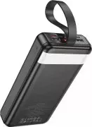 Hoco J123B Element 22.5W + PD20W with LCD and LED-lamp 30000mAh Black