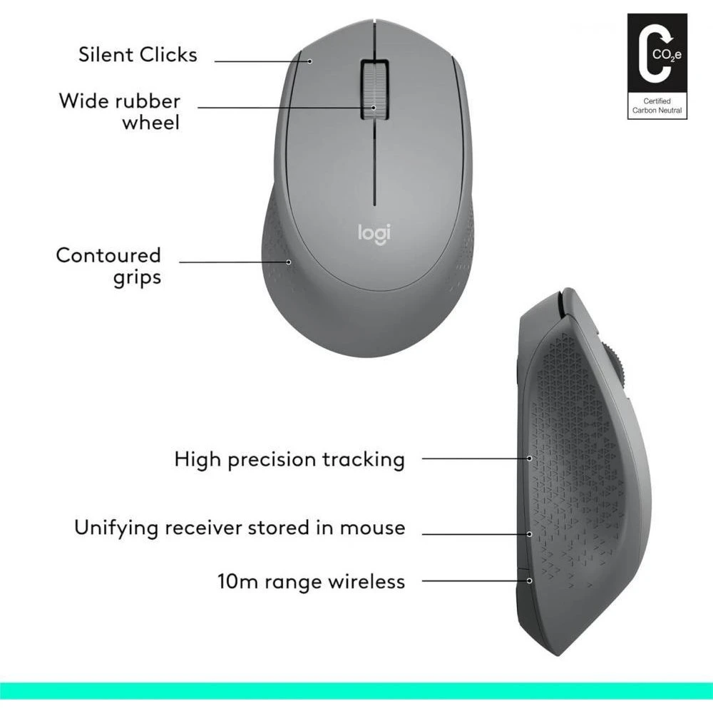 Logitech M330 Silent plus Gray (910-004908)