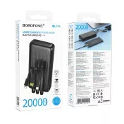 Borofone BJ79A Clever 20000mAh (with 3 cables) Black