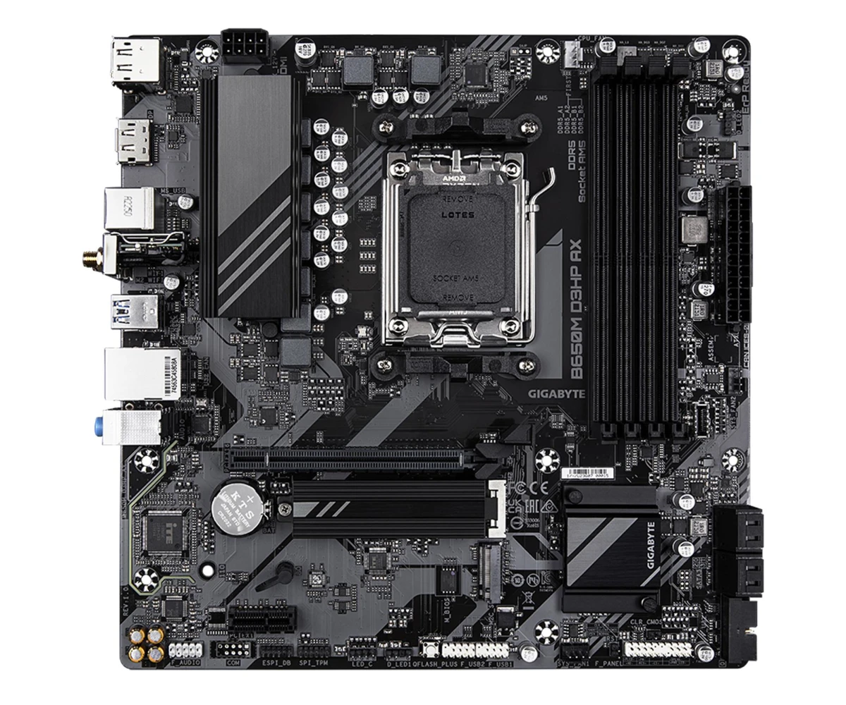 Gigabyte B650M D3HP AX EU Конструкція блоку живлення: 5+2+2;