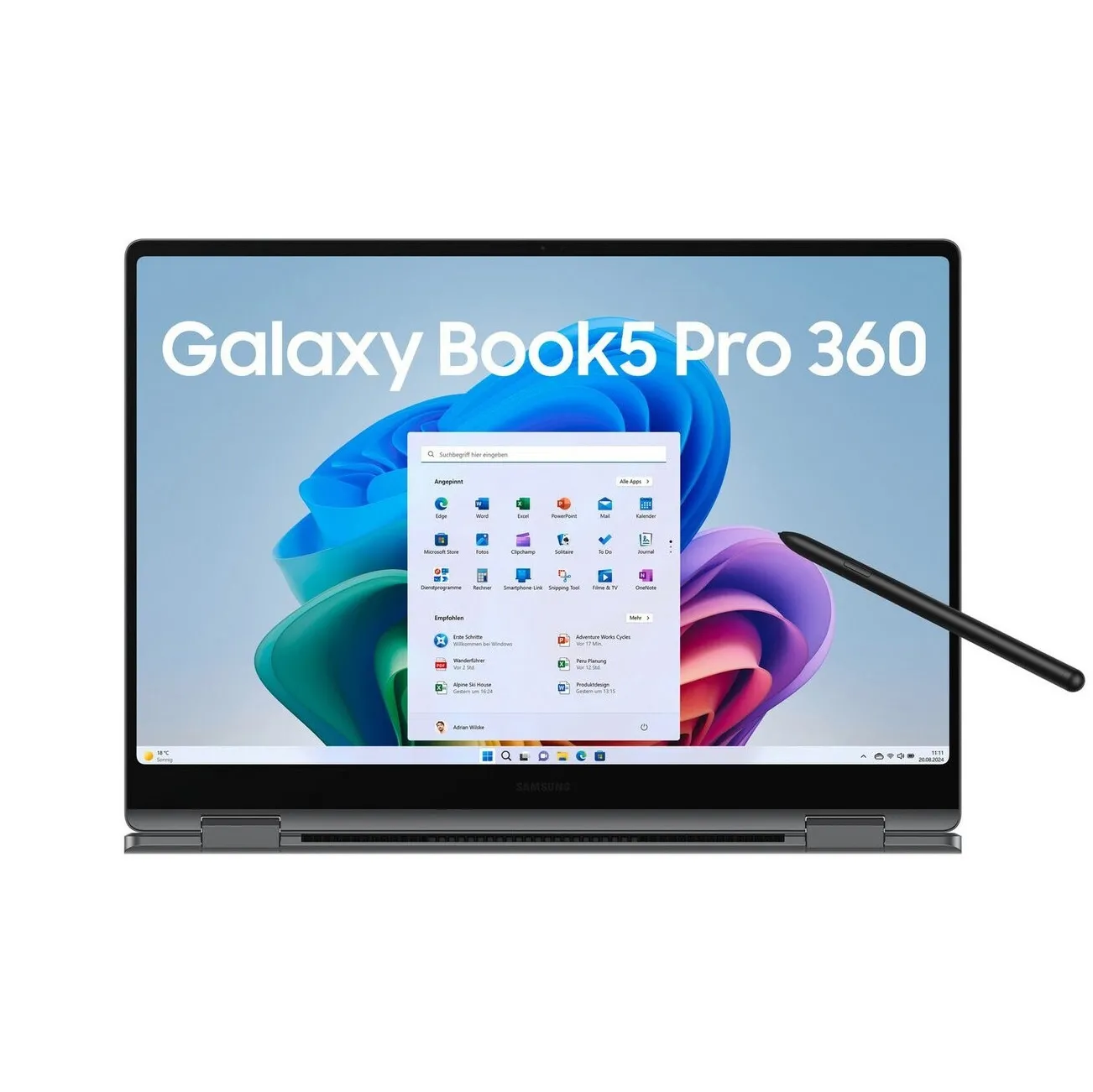 Samsung Galaxy Book5 Pro 360 (NP960QHA-KG2DE) Діагональ екрану: 16.0 Amoled