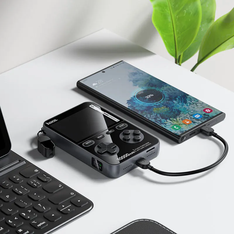 HOCO Q47 (10000mAh) Shine PD20W power bank with game console (Metal gray)