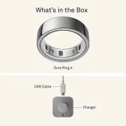 Oura Ring 4 Brushed Silver Size 10 (JZ90-54220-10)