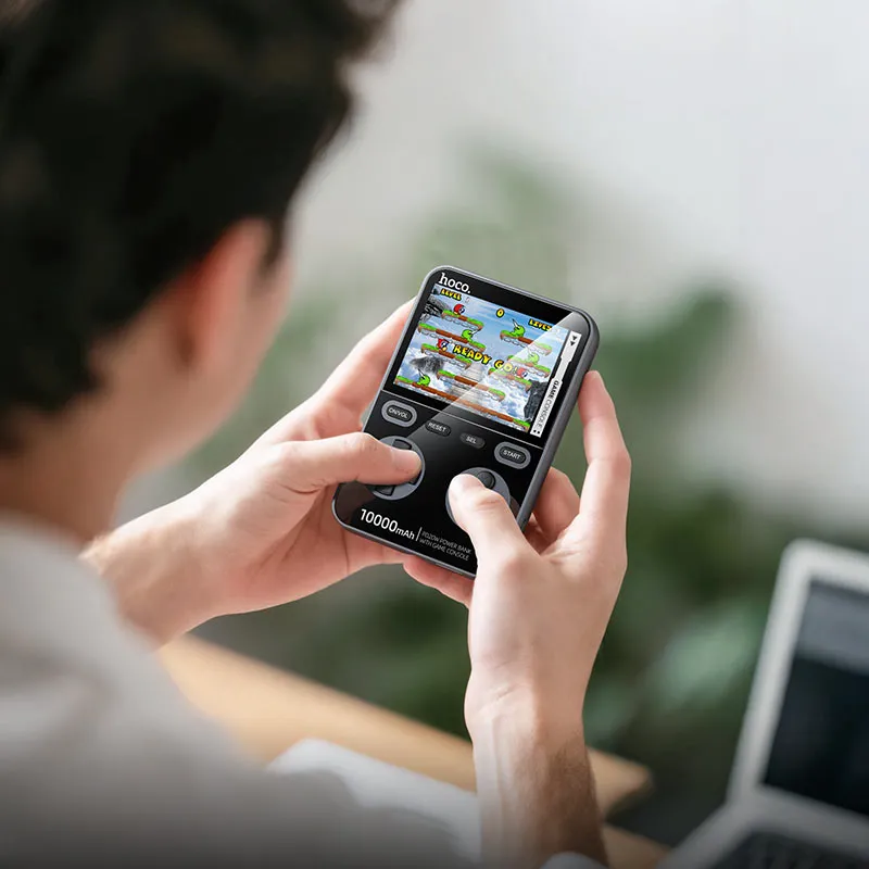 HOCO Q47 (10000mAh) Shine PD20W power bank with game console (Metal gray)