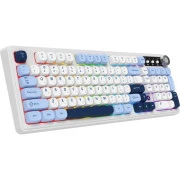 а Ajazz AF98 Plus Wireless/Bluetooth/USB UA White/Blue (AF98-PLUS-GB) (UA)