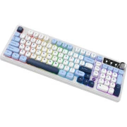 а Ajazz AF98 Plus Wireless/Bluetooth/USB UA White/Blue (AF98-PLUS-GB) (UA)