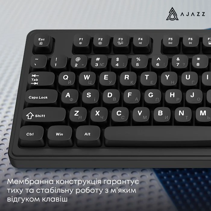 а Ajazz AF98 USB UA Black (AF98-B) (UA) Тип: мультимедійна, з