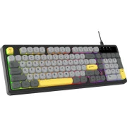 а Ajazz AF98 USB UA Black/Grey/Yellow (AF98-BGY) (UA)