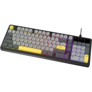 а Ajazz AF98 USB UA Black/Grey/Yellow (AF98-BGY) (UA)