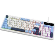 а Ajazz AF98 USB UA White/Blue (AF98-GB) (UA)