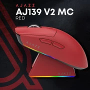 а Ajazz AJ139 V2 MC Wireless/Bluetooth/USB Red (AJ139-V2-MC-R) (UA)