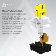 а Ajazz AK650 Moon Yellow Switch USB UA Black/Grey/Yellow (AK650-MY-GWY) (UA)