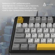 а Ajazz AK980 MAX Magnetic Switch USB UA Чорний/Сірий/Жовтий (AK980-MAX-M-BGY) (UA)