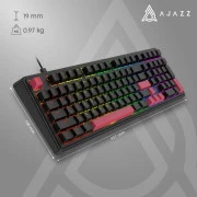 а Ajazz AK980 Red Switch USB UA Black (AK980-R-BR) (UA)