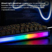 а Ajazz NK68 Red Switch USB UA Black (NK68-R-S-B) (UA)