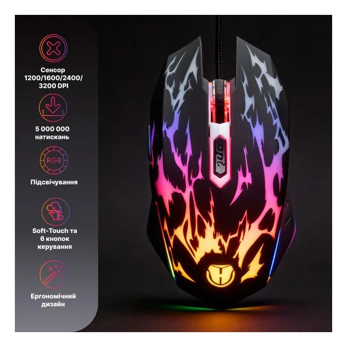 а Holmer M-01GS USB Black (M-01GS) (UA) Тип: Класичні; Підключення: