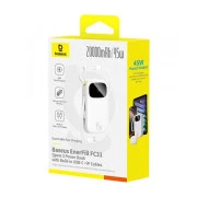 Baseus EnerFill FC31 Qpow 3 20000mAh 45W PD/3.0 QC/4.0 White (E0028D01) (UA)