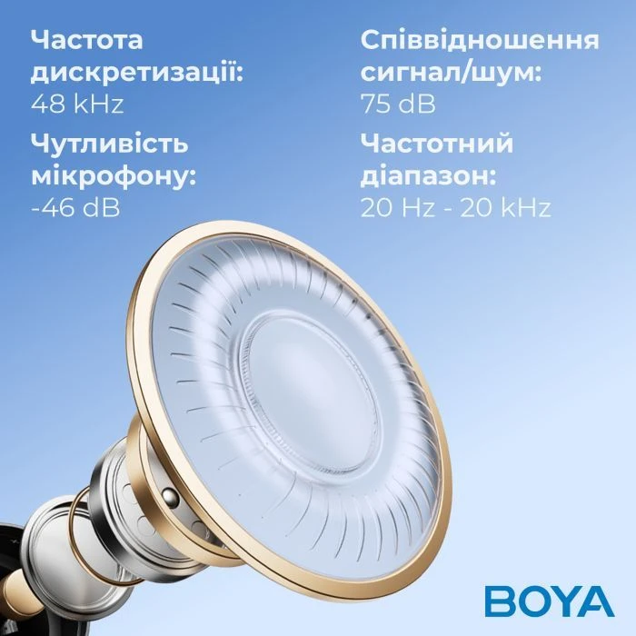 Boya K9 RGBType-C/3,5 мм Чорний (BOYA K9) (UA)