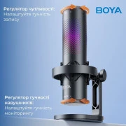 Boya K9 RGBType-C/3,5 мм Чорний (BOYA K9) (UA)