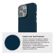 Чохол для мобільного телефону Armorstandart LikeCarbon2 MagCase Apple iPhone 16 Pro Max Kevlar Dark Blue (ARM88593) (UA)