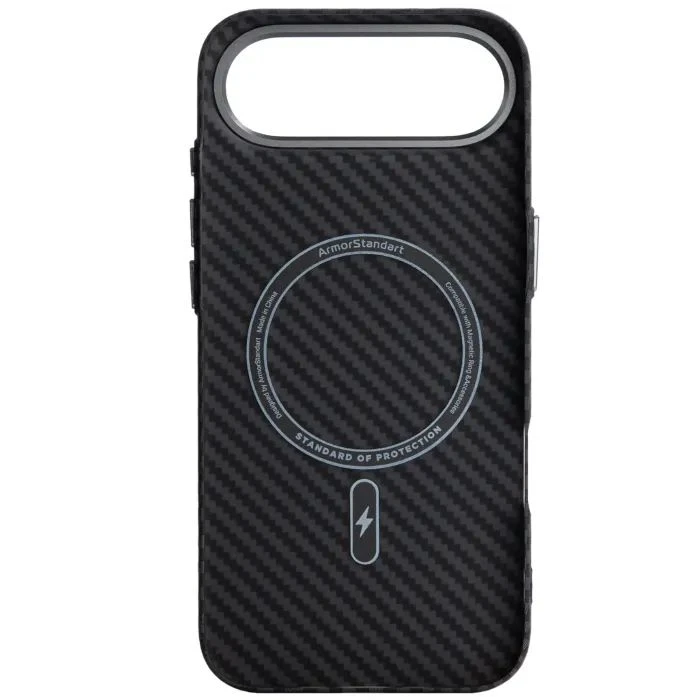 Чехол для мобильного телефона Armorstandart LikeCarbon2 MagCase Apple iPhone 17 Air Carbon Black (ARM86260) (UA)
