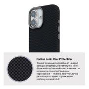 Чохол для мобільного телефону Armorstandart LikeCarbon2 MagCase Apple iPhone 17 Kevlar Black (ARM88379) (UA)