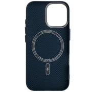 Чохол для мобільного телефону Armorstandart LikeCarbon2 MagCase Apple iPhone 17 Kevlar Dark Blue (ARM88613) (UA)