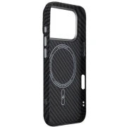 Чохол для мобільного телефону Armorstandart LikeCarbon2 MagCase Apple iPhone 17 Pro Kevlar Black (ARM88378) (UA)