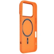 Чохол для мобільного телефону Armorstandart LikeCarbon2 MagCase Apple iPhone 17 Pro Kevlar Orange (ARM88556) (UA)