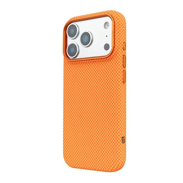Чохол для мобільного телефону Armorstandart LikeCarbon2 MagCase Apple iPhone 17 Pro Kevlar Orange (ARM88556) (UA)