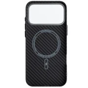 Чохол для мобільного телефону Armorstandart LikeCarbon2 MagCase Apple iPhone 17 Pro Max Carbon Black (ARM86259) (UA)