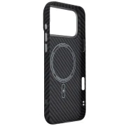 Чохол для мобільного телефону Armorstandart LikeCarbon2 MagCase Apple iPhone 17 Pro Max Carbon Black (ARM86259) (UA)