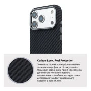 Чохол для мобільного телефону Armorstandart LikeCarbon2 MagCase Apple iPhone 17 Pro Max Carbon Black (ARM86259) (UA)