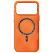 Чохол для мобільного телефону Armorstandart LikeCarbon2 MagCase Apple iPhone 17 Pro Max Kevlar Orange (ARM88555) (UA)