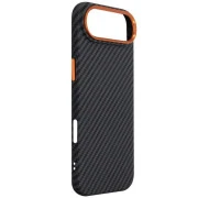 Чохол для мобільного телефону Armorstandart LikeCarbon2 SE MagCase Apple iPhone 17 Air Black Orange (ARM89155) (UA)