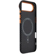 Чохол для мобільного телефону Armorstandart LikeCarbon2 SE MagCase Apple iPhone 17 Air Black Orange (ARM89155) (UA)